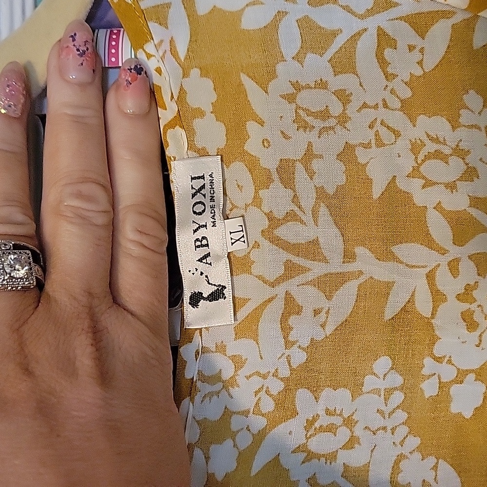 Long Yellow Flower Dress - image 2